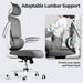Ergonomic Office Chair Height Adjustable White Backrest