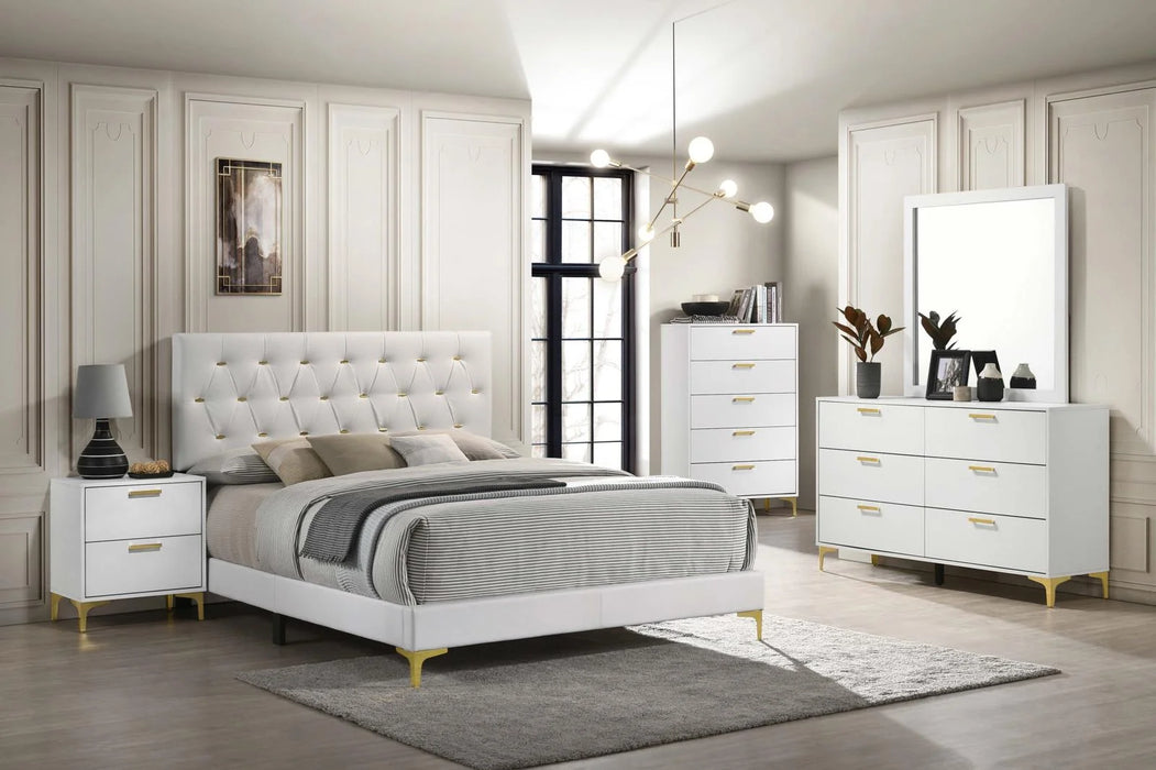 Kendall 5-Piece Eastern King Bedroom Set White