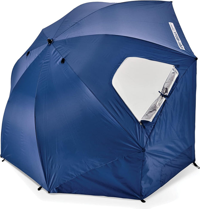 Premiere UPF 50+ Umbrella Shelter for Sun and Rain Protection (8-Foot, Blue)