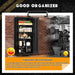 SeventyThreeInch Black Metal Rolling Cabinet Lockable