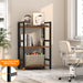 Narrow Bookshelf With Industrial Grade Steel Construction
