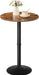 Bar Table Round 35 Inch Tall WeatheredWalnutFinish