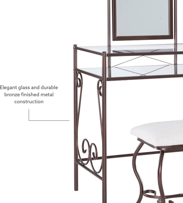 Clarisse Metal Vanity Set (58950MTL-01-KD-U)