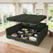 Emerald Green Modular Sleeper Sofa With HiddenStorageCompartment