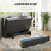 Queen Murphy Bed Cabinet SpaceSavingDesign USB Charging