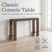 Classic Solid Wood Console Table - 56 Inch Modern Farmhouse Entryway Table - Easy Assembly Living Room Furniture for behind the Couch, Entryway, or Hallway (Brown)