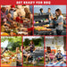 Barrel Charcoal Grill with Offset Smoker,550 Square Inches Cooking Area, Outdoor BBQ Grill with Front Shelf, Perfect for Backyard, Patio Parties and Picnics.