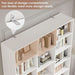 Triple Wide Bookshelf, 6 Tier Large Bookshelf, Bookcase with 17 Open Display Shelves, 74'' Tall Bookcases and Bookshelves for Living Room, Home Office, Library, White