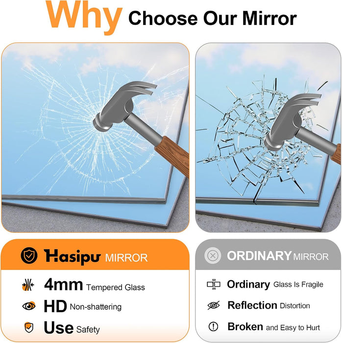 Home Gym Workout Mirror 79" L X 35" W-1Pcs Large Full Length Mounted Full Body Frameless Mirror for Workout, Yoga, Garage, Bedroom, Dance