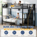 Black Twin Over Twin SpaceSaving BunkBed PremiumEdition