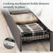 Billie Platform Bed Frame, Four Underbed Storage Drawers, King
