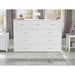 Deerfield Murphy Bed Chest Queen White with Charging Station