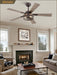 48" Farmhouse Ceiling Fans with Light & Remote, 6-Speed Caged