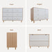 White Baby Dresser for Bedroom, 6 Drawer Organizer for Closet Storage