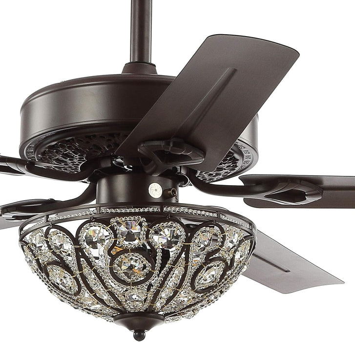 Oil Rubbed Bronze Ceiling Fan Integrated Cooling System
