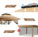 13X13 Pop up Gazebo, Instant Outdoor Gazebo with Mosquito Netting, Vented Roof and Carry Bag for Patio, Garden & Backyard - Beige & Coffee