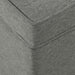 24" Storage Ottoman, Gray