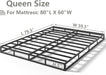 5 Inch Box Spring for Queen Bed, Heavy Duty 3000 LBS Metal Bed Base with Easy Clean Fabric Cover Easy Assembly Mattress Foundation