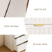 4 Drawer Dresser for Bedroom, Modern Farmhouse Wood Chest of Drawers with Metal Handles, Spacious Storage Drawers for Closet, Living Room, Entryway, White