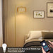 Arc Floor Lamp Timeless BrassFinish Remote Dimmable
