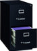 Hirsh Industries 25" Deep Commercial 2 Drawer Letter Size High Side Vertical File Cabinet Color: Black