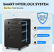 3 Drawer File Cabinet with Lock, Fully Assembled except Casters