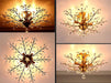 Crystal Chandelier 31in Diameter Brushed Gold Finish