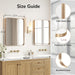 Gold Bathroom Mirrors for over Sink 22"X30" 2 Pack