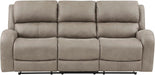 Recliner Couch, Wall Hugger Sofa Recliners, Home Theater Seating Dual Reclining Couch, Manual Recliner Couches for Living Room, Bedroom, Office, Apartment, 84.5'' Sofa Recliner, Brown