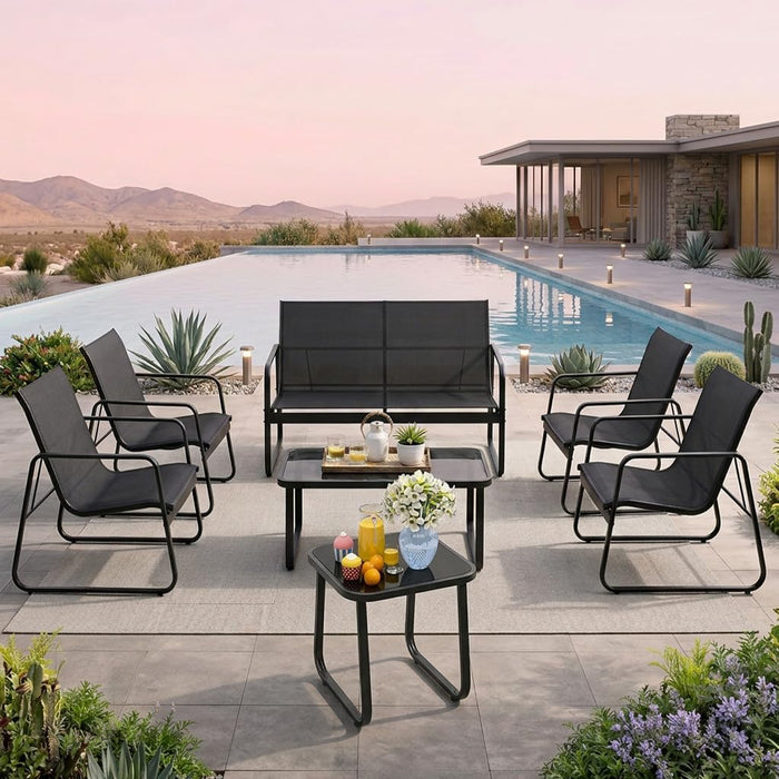 7 PCS Patio Furniture Set, Outdoor Conversation Set
