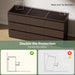 Modern 9 Drawer Dresser for Bedroom, Simply Chest of Drawers, Wood Storage Dresser with Deep Drawers for Living Room Hallway Entryway (Brown)