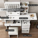 White Makeup Vanity Desk With Customizable Lighting