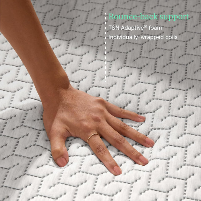 Original Hybrid Medium King Mattress in a Box, Adaptive Foam, Pocketed Coils, Cooling Pressure Relief, 100 Night Trial, Fiberglass Free, Certipur-Us, 10-Year Limited Warranty