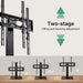Universal TV Stand for 27 to 65 Inch LCD LED Tvs 4 Level Height Adjustable TV Stand Base with Tempered Glass Base Table Top Stand Vesa 400X400Mm