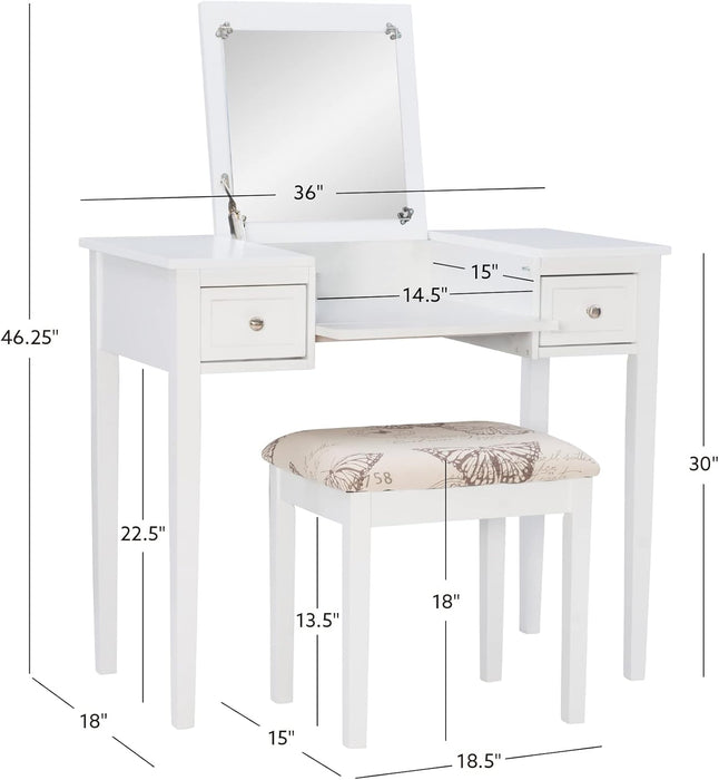 Vanity Set White