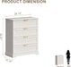 White 4 Drawer Dresser Modern Farmhouse Bedroom Storage Chest