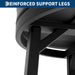30'' Swivel Bar Stools Set of 4 with PU Leather Cushion | Backless round Counter Height Barstools, Metal Frame Legs and Footrest, for Kitchen Island, Home Bar, Brown