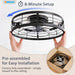 Modern Black Caged Fandelier Low Noise Ceiling Fan