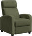 Corduroy Recliner Chair Single Sofa Home Theater Seating Adjustable Modern Reclining Chair for Living Room Bedroom Home Theater Dark Green