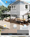 12'X20' Lean-To Wall-Mounted Hardtop Gazebo, 6Mm Uv-Resistant Polycarbonate Roof, Reinforced Aluminum Frame, All-Weather Pergola for Patio, Deck, Backyard, Lawn