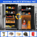 71" Tall Metal Pantry Storage Cabinet with Lock, File Cabinet Black