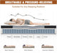 12 Inch Queen Hybird Mattress, Breathable Medium Firm White Queen Mattress