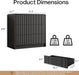 55" Wide Modern Curved 3 Drawer Dresser，Black