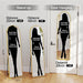 57X16 Door Hanging Full Length Mirror, Floor Stand (Height 5.7Ft Just Body In1.3Ft) / Wall Mounted Metal Frame Arch Dressing Mirrors for Bedroom Living Room 57 Inch Gold