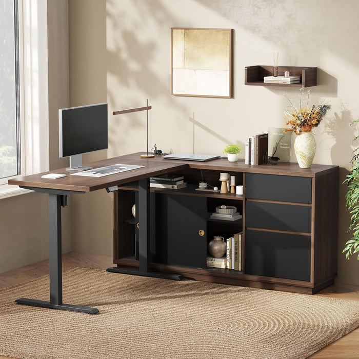 60Inch Filing Cabinet With Adjustable Shelf Storage