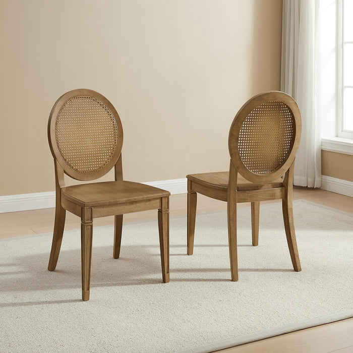 Katia Cane-Back Dining Chairs, Set of 2