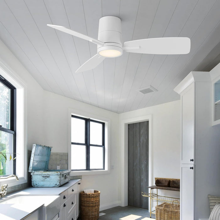 Ceiling Fan with Lights and Remote Control 42 Inch Multifunctional Quiet Fan with Three Color Temperature and High Brightness Light and Reversible Blades