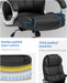 Office Chair Computer High Back Adjustable Ergonomic Desk Chair Executive PU Leather Swivel Task Chair with Armrests Lumbar Support (Black)