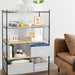 5-Tier Modern Wood Grain Bookshelf – Freestanding Bookcase and Storage Organizer for Home Office, Bedroom, and Living Room Shelving Unit
