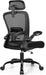 Office Chair, Desk Chair with Adjustable Lumbar Support, Ergonomic Computer Chair with High Back and Armrest, Adjustable Height Gaming Chair Home Office Swivel Chair(Black)